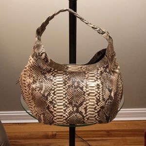 Nancy Gonzalez Python Shoulder Bag